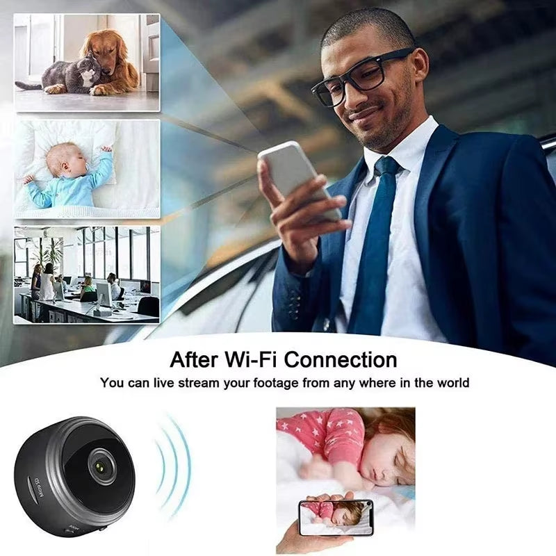 A9 Mini Camera HD 720P Intelligent Home Security Protection IP Wifi Camera Monitor Mobile Remote Camera Application