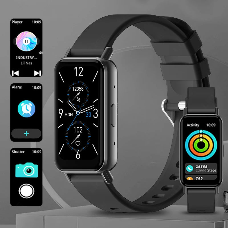 New Fashion Smart Watch Women Full Touch Screen Heart Rate Fitness Tracker Waterproof Ladies Men Smartwatch 2025 for Xiaomi