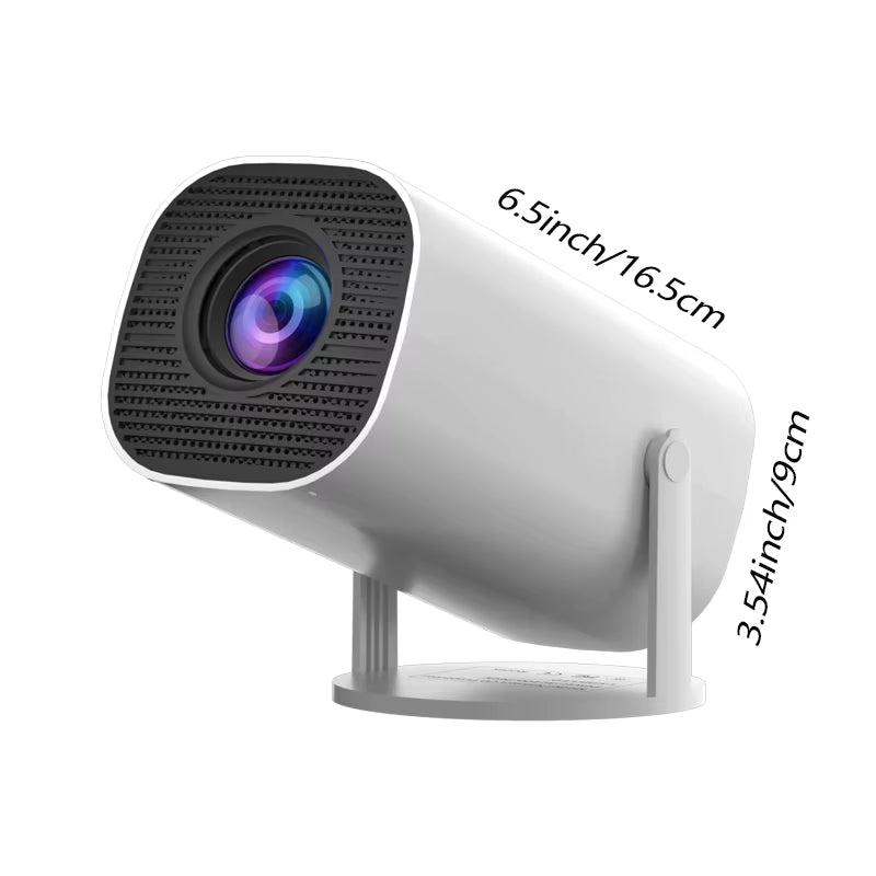 HD Mini Projector, Supports 4K Video, Resolution 1280X720P, Portable Design, with Remote Control, Brings Home Theater Experience