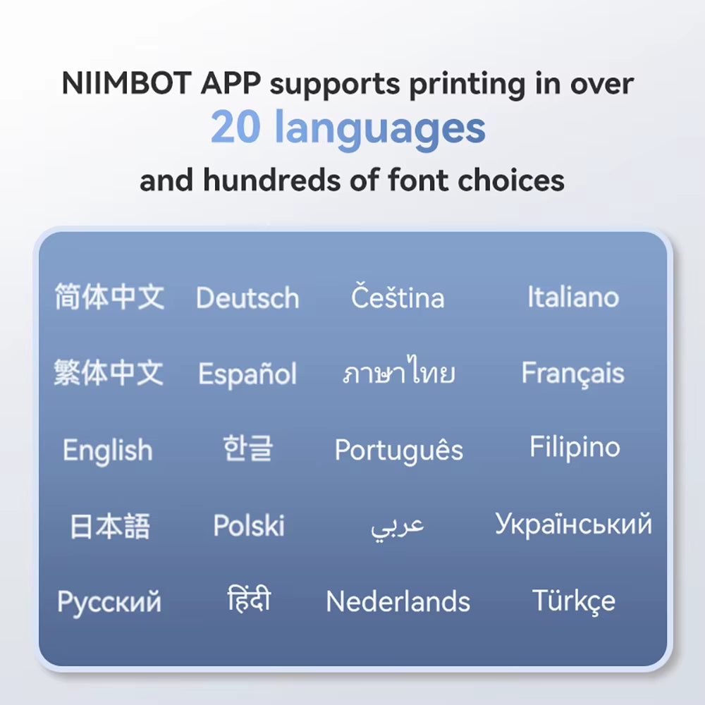 B1 Portable Thermal Printer with Tapes 2 Inch Adhesive Label Printer Mini Bluetooth Sticker Maker Support Smartphones PC