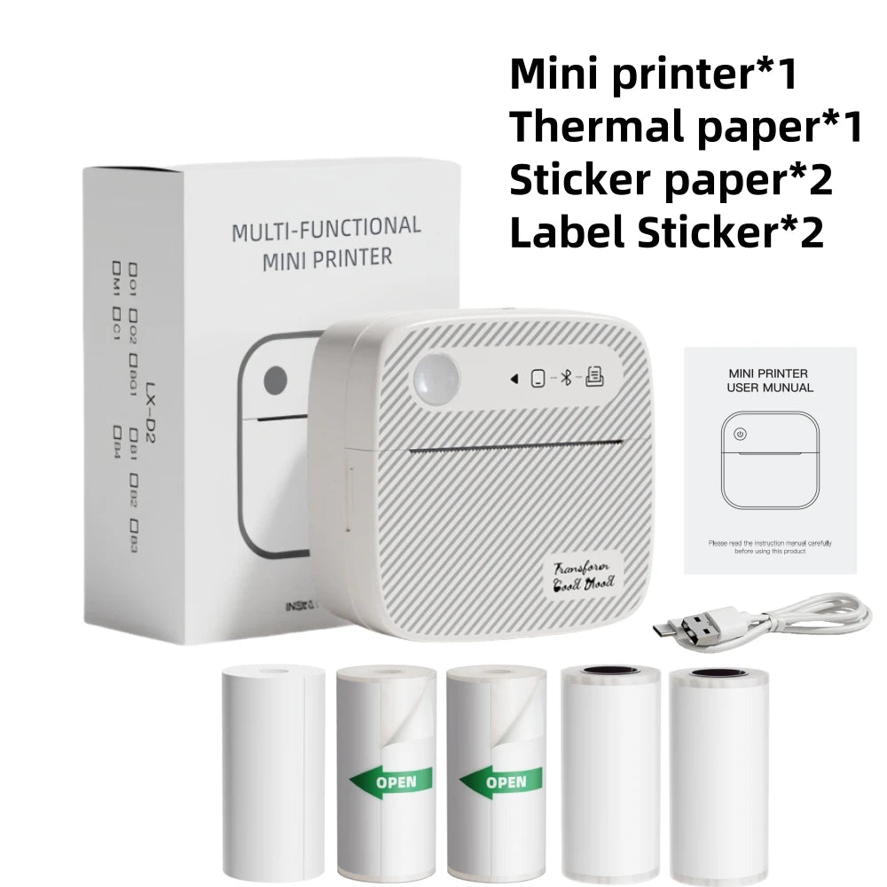 B3 Portable Mini Printers Wireless Bluetooth Inkless Sticker Maker Printer Tag Price Machine for Office School Kitchen