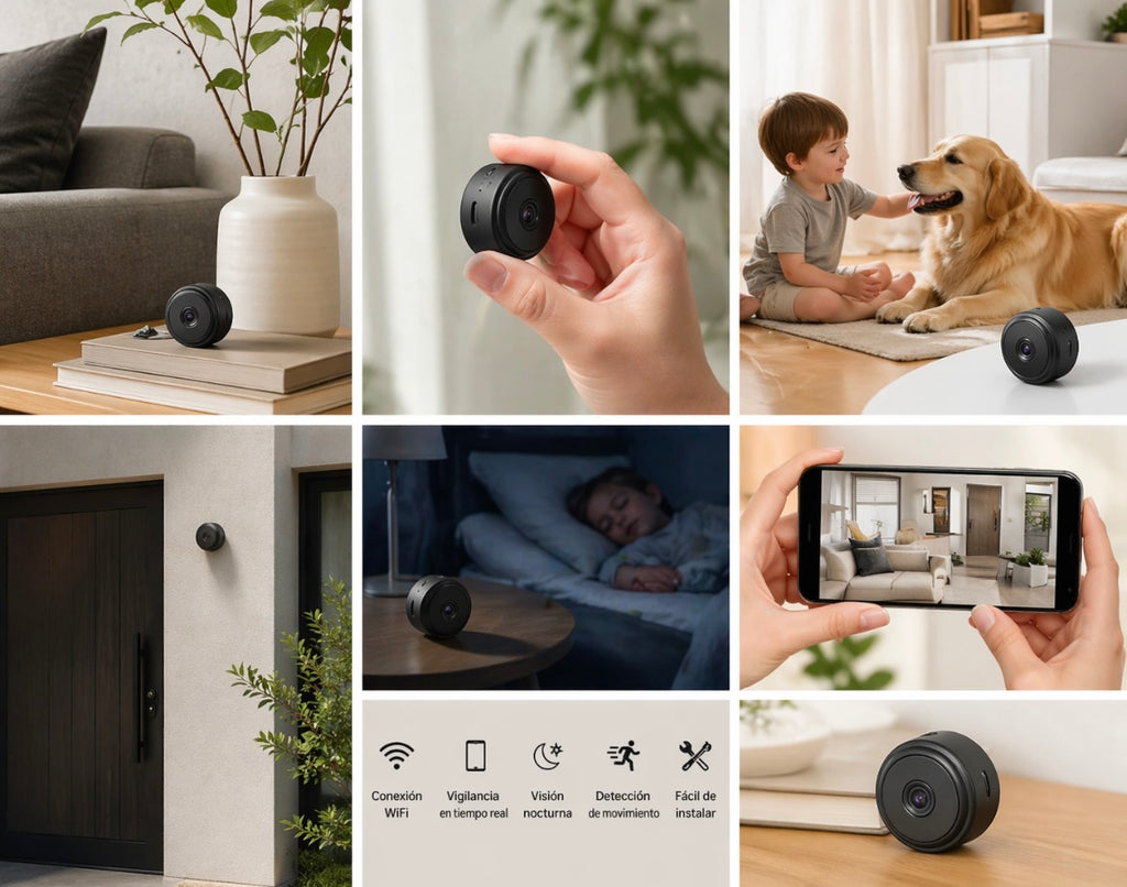 Cámara Espía WiFi A9 Mini HD 720P – Seguridad y Monitoreo desde tu Móvil