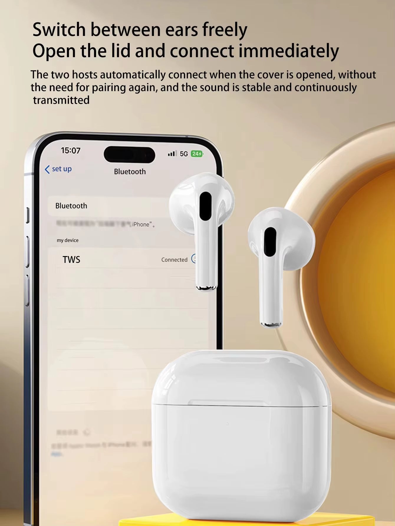 Air Pro True Wireless Bluetooth Earphones ANC Noise Reduction Wireless Headphones Pod like Pods Pro2 Ear Buds for Iphone Android