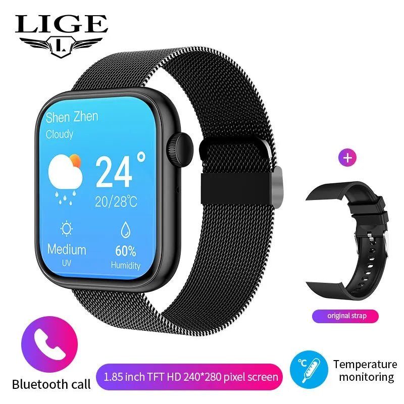 Smart Watch for Women Full Touch Screen Bluetooth Call Waterproof Watches Sport Fitness Tracker Smartwatch Lady Reloj Mujer