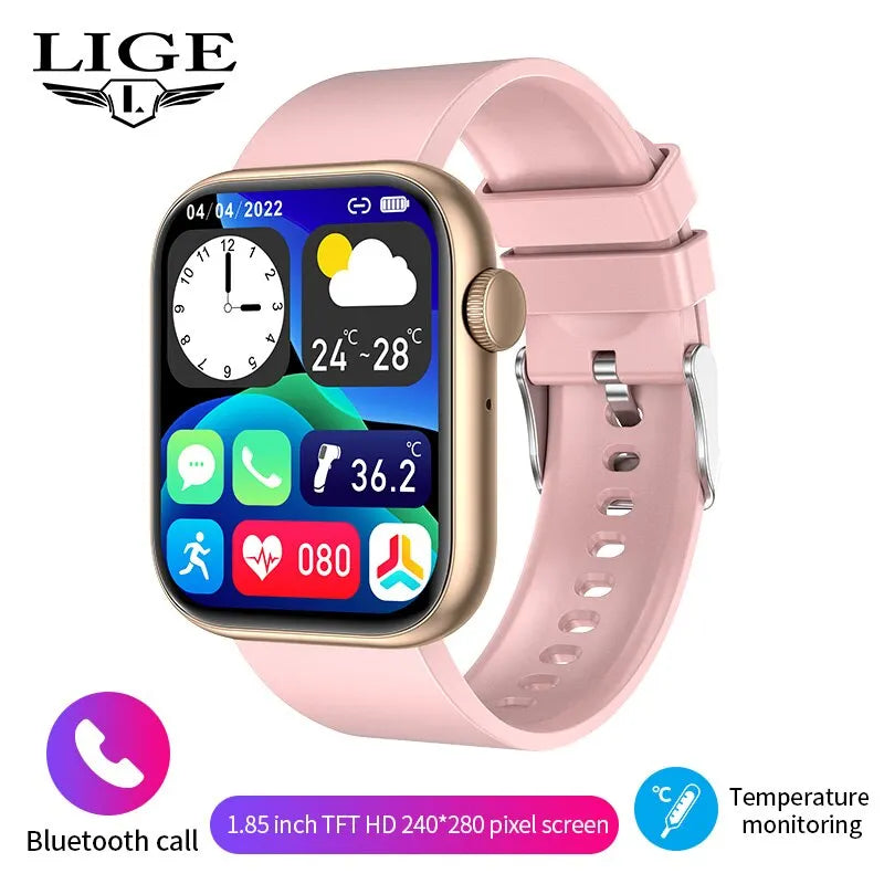 Smart Watch for Women Full Touch Screen Bluetooth Call Waterproof Watches Sport Fitness Tracker Smartwatch Lady Reloj Mujer