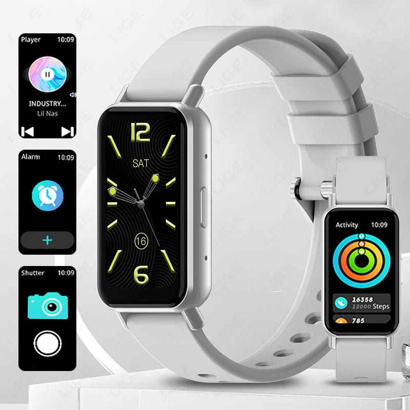 New Fashion Smart Watch Women Full Touch Screen Heart Rate Fitness Tracker Waterproof Ladies Men Smartwatch 2025 for Xiaomi