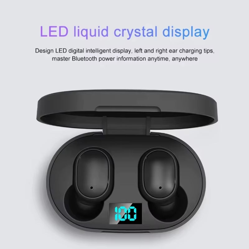 Bluetooth Earphones Wireless Headset Noise Cancelling Earplug Music Headphones for Xiaomi Huawei Redmi and Other Smartphone