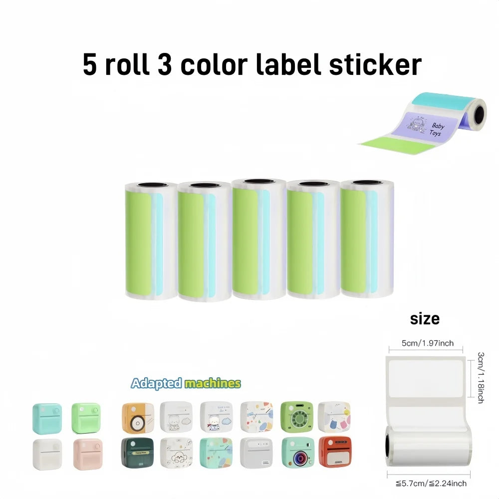 B3 Portable Mini Printers Wireless Bluetooth Inkless Sticker Maker Printer Tag Price Machine for Office School Kitchen