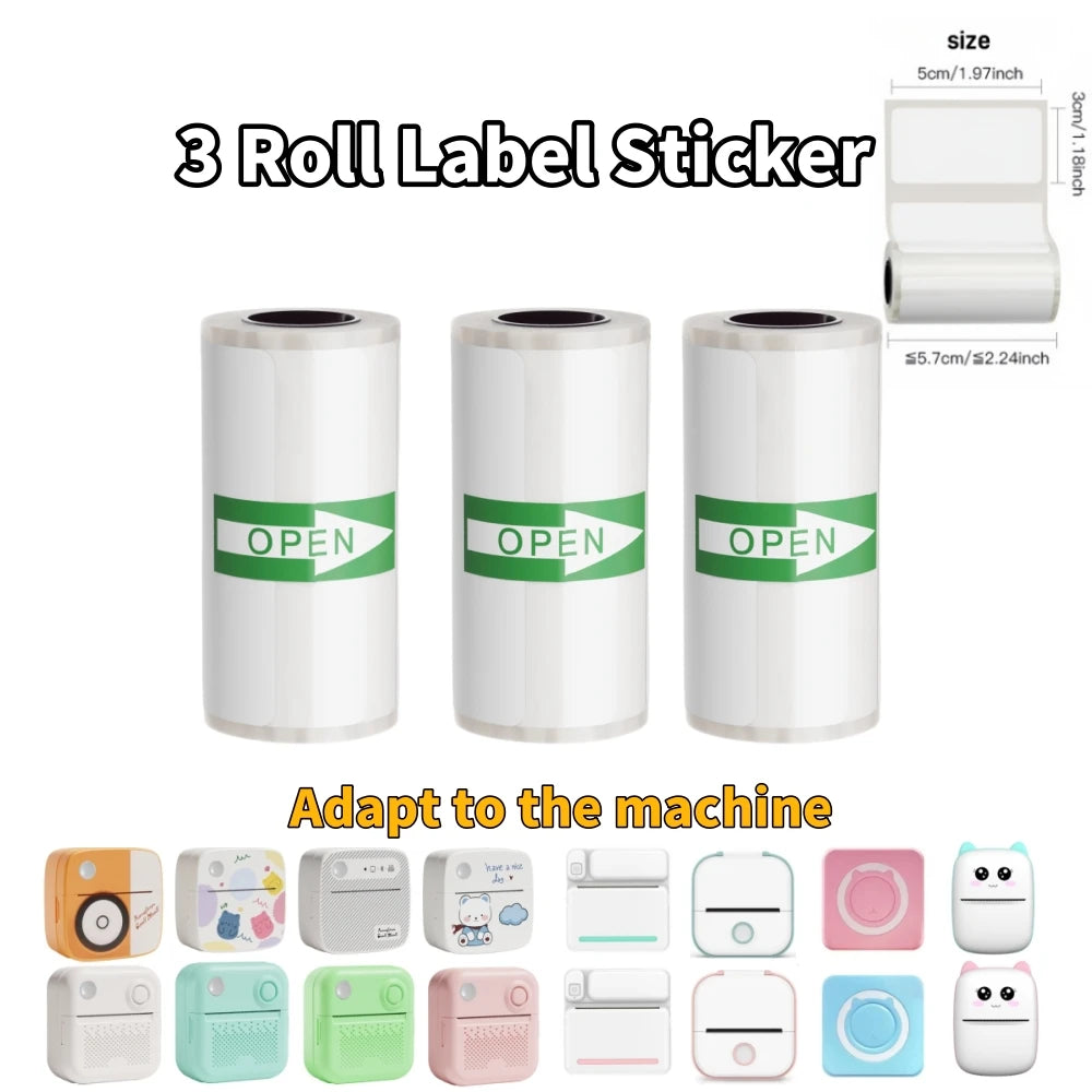 B3 Portable Mini Printers Wireless Bluetooth Inkless Sticker Maker Printer Tag Price Machine for Office School Kitchen