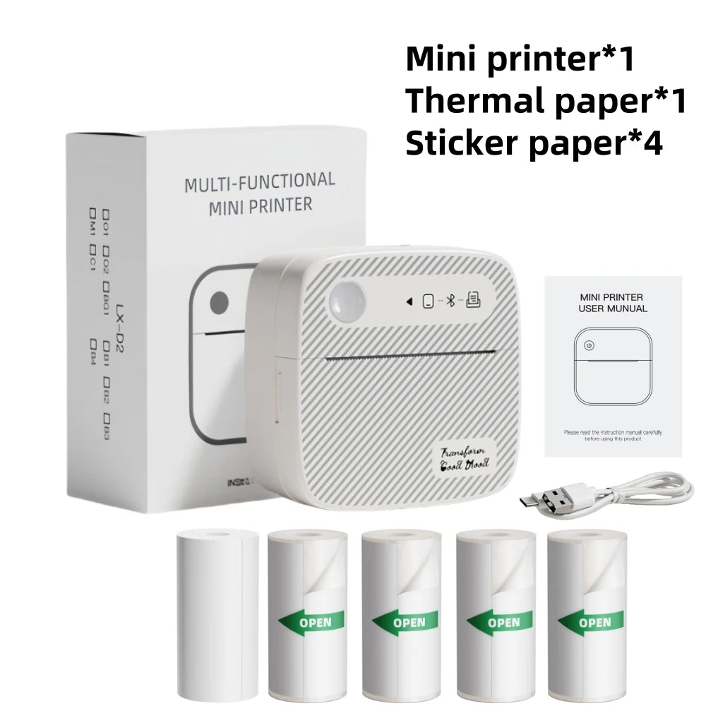 B3 Portable Mini Printers Wireless Bluetooth Inkless Sticker Maker Printer Tag Price Machine for Office School Kitchen