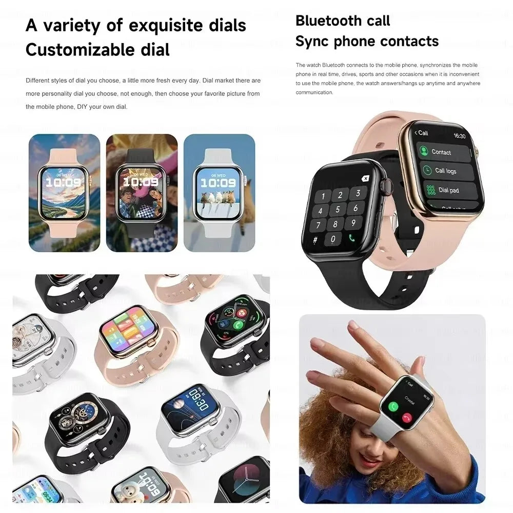 2025 for Apple GPS Watch 10 Smart Watch NFC Men HD AMOLED Memory Music 3D Surround Bluetooth Call Waterproof Smartwatch Woman