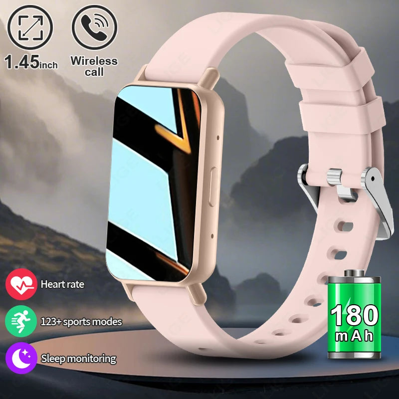 New Fashion Smart Watch Women Full Touch Screen Heart Rate Fitness Tracker Waterproof Ladies Men Smartwatch 2025 for Xiaomi