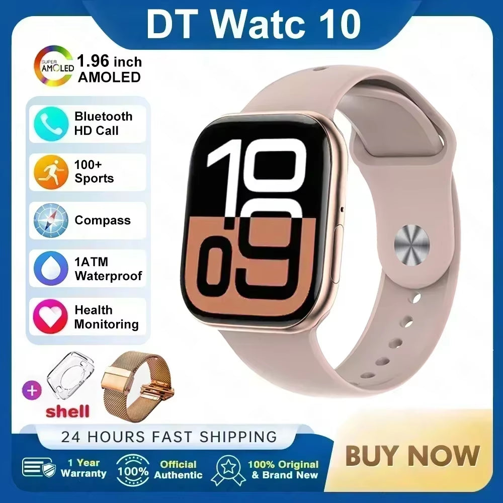 2025 New for Apple Watch 10 Smart Watch 4G Memory Music Video Bluetooth Call Waterproof Smartwatch for Android IOS TWS Earphones